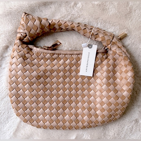 NWT The Brigitte Satchel by Melie Bianco: Check Edition Neutral - Picture 4 of 10